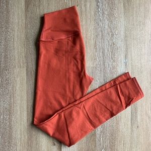 Burnt orange alo yoga pants